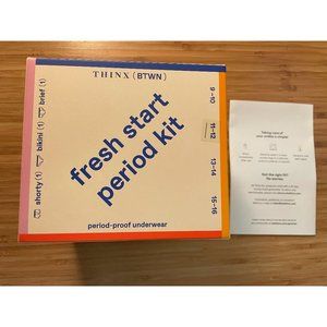 UNOPENED Thinx BTWN Fresh Start Period Kit sz11-12